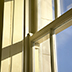 close up window sash